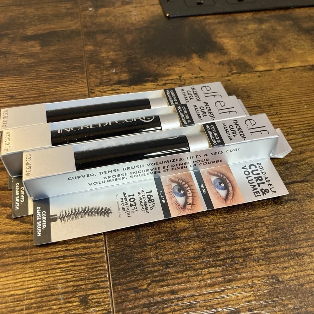 e.l.f. Incredi-Curl SOFT BLACK Mascara Lot of 3 New Sealed